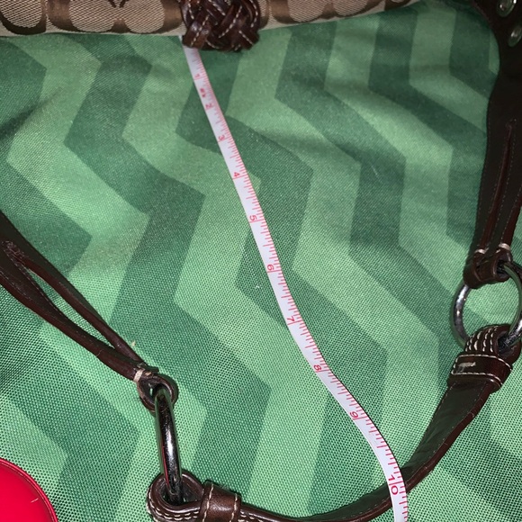 Coach Signature “C” Leather trim Shoulder Bag - Picture 8 of 8